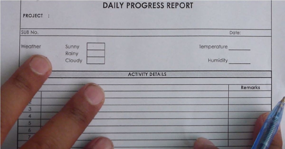 Daily Progress Report