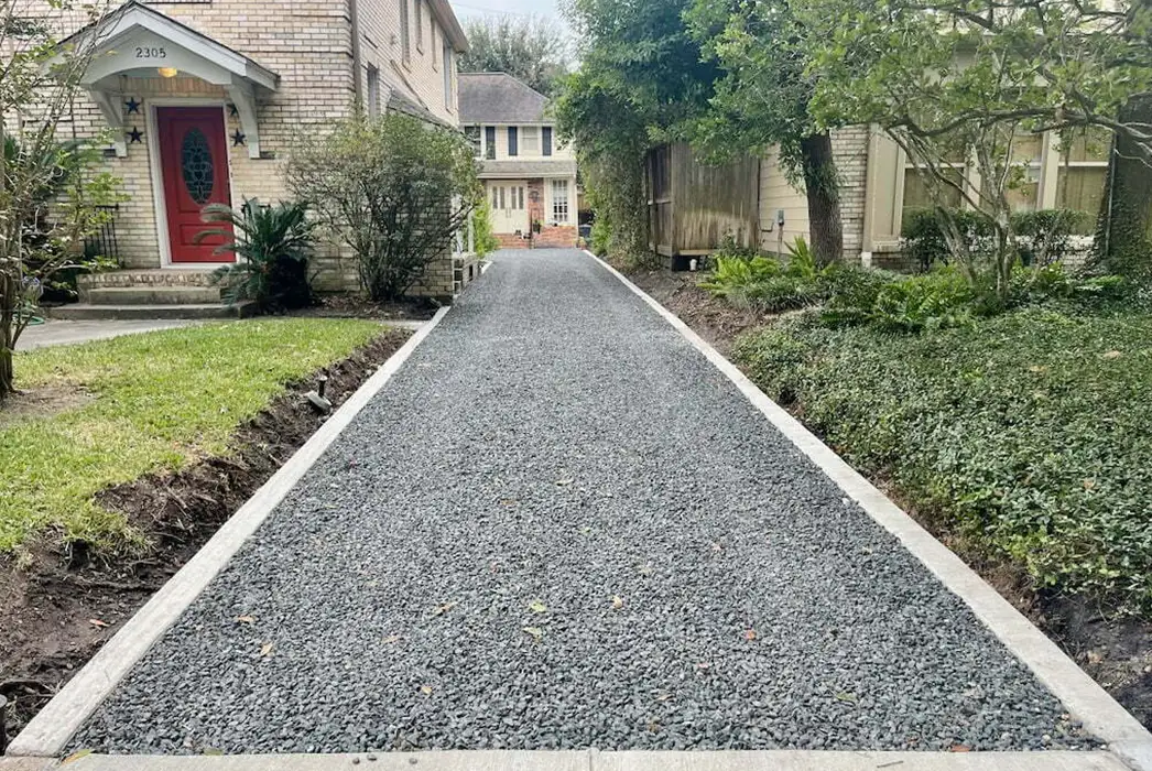 Gravel driveway